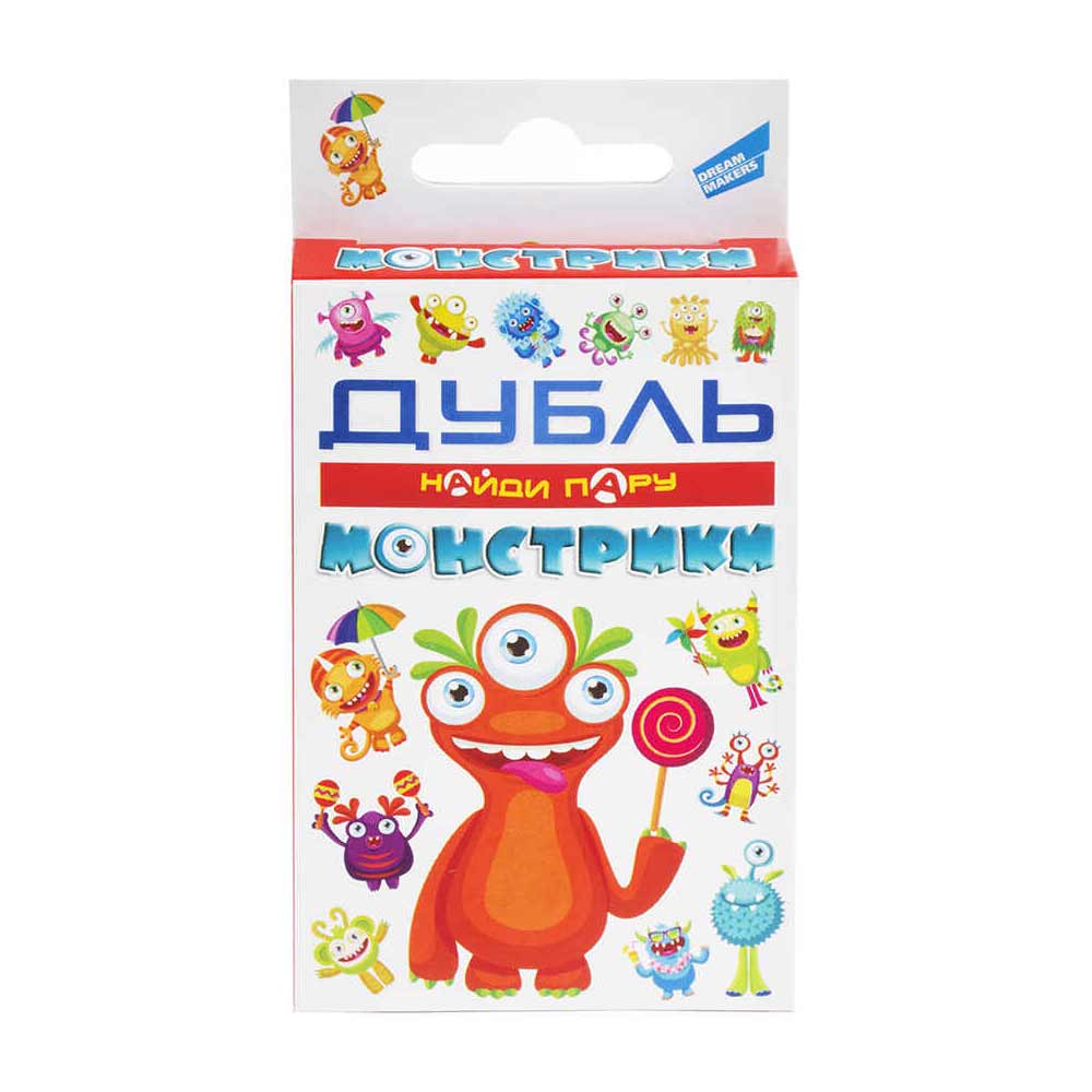 настольная игра дубль монстрики cards dream makers 2127c